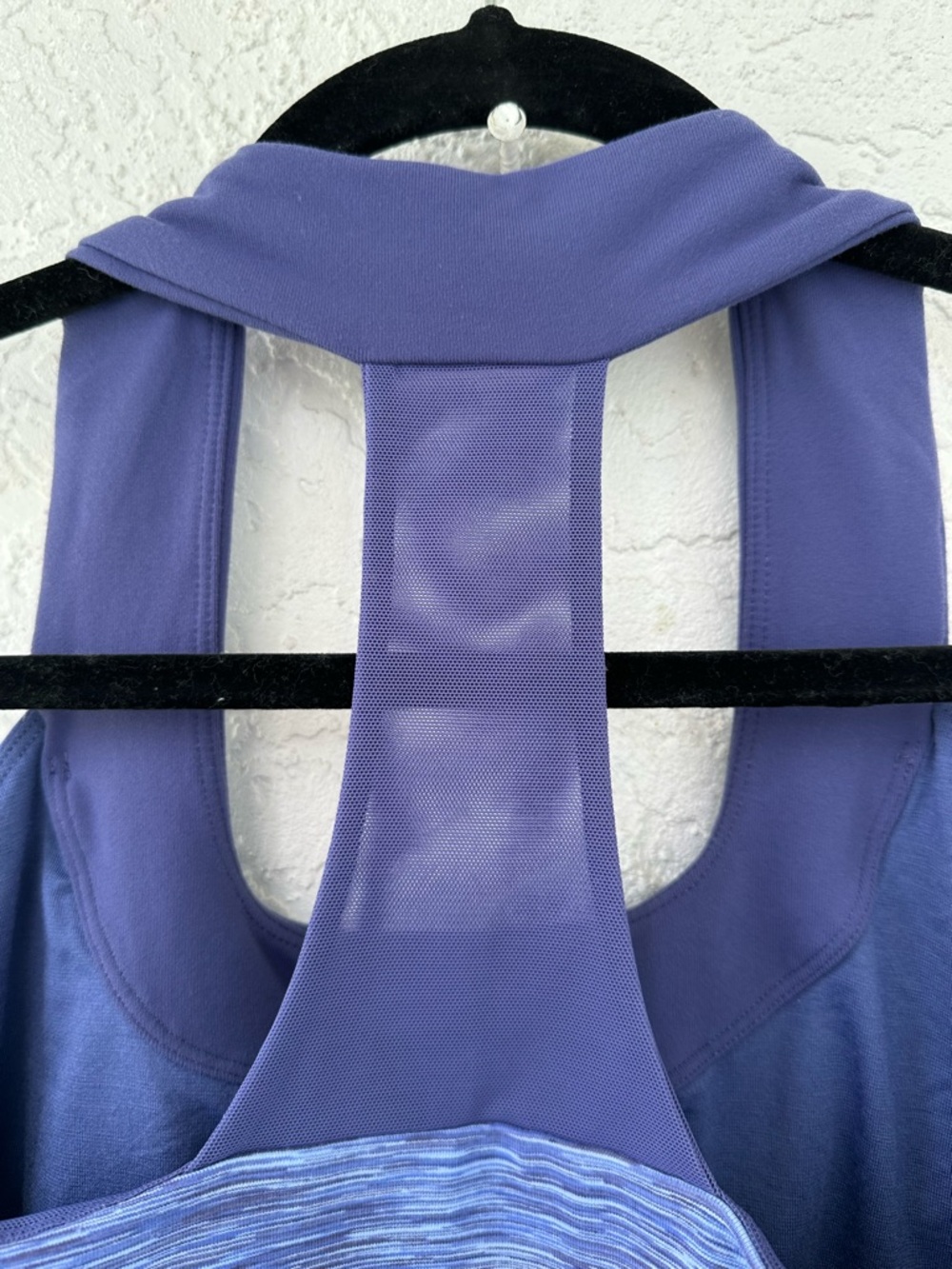 Lululemon Halter Racerback Blue Purple Tank Top Built In Shelf Bra Size 10 - Picture 4 of 7